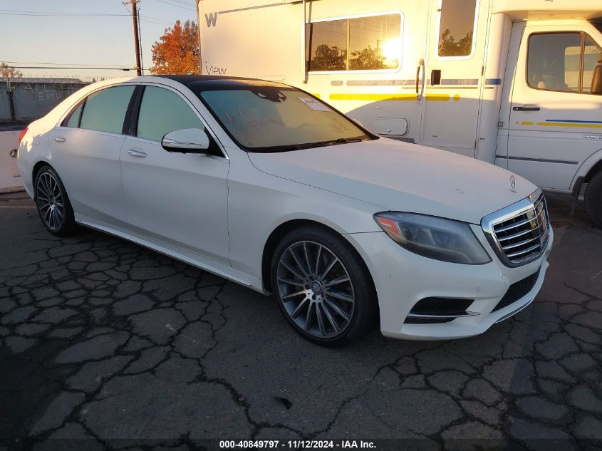 2015 Mercedes-Benz S 550 VIN: WDDUG8CB0FA144617 Lot: 40849797