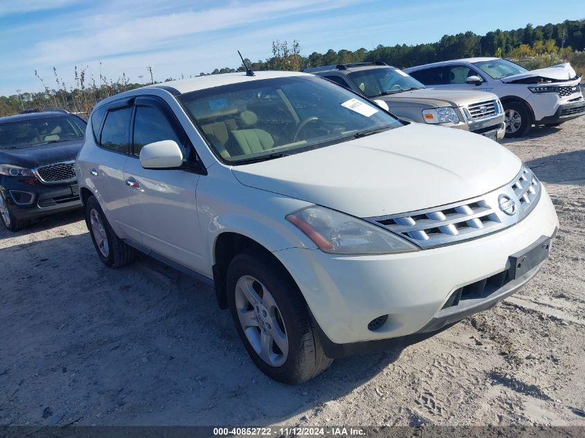 2005 Nissan Murano S VIN: JN8AZ08T35W305395 Lot: 40852722