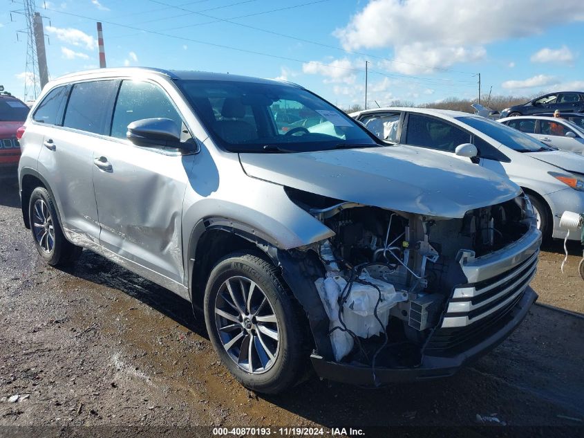 2018 Toyota Highlander Xle VIN: 5TDJZRFH6JS896122 Lot: 40870193