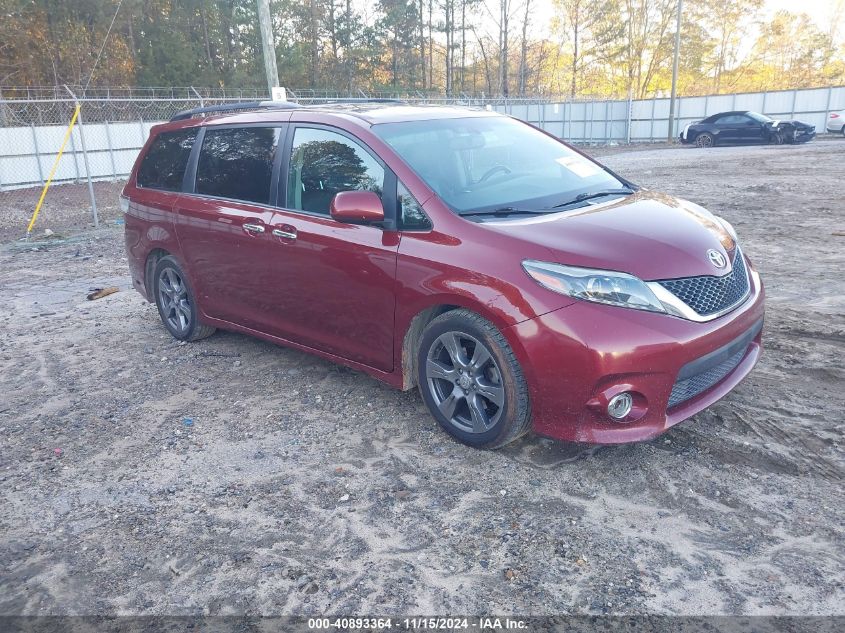 2017 Toyota Sienna Se 8 Passenger VIN: 5TDXZ3DC2HS852854 Lot: 40893364