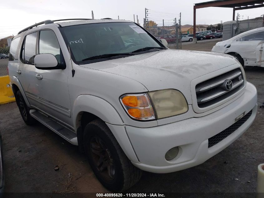 2003 Toyota Sequoia Limited V8 VIN: 5TDBT48A33S152098 Lot: 40895620