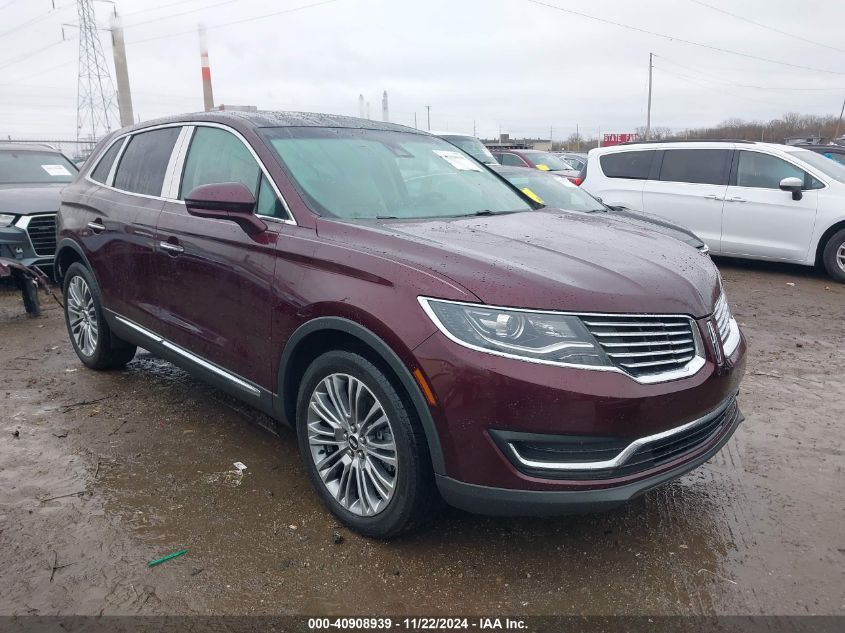 2017 Lincoln Mkx Reserve VIN: 2LMPJ8LR1HBL33029 Lot: 40908939