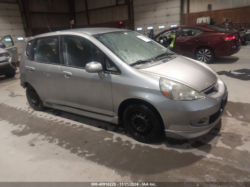 2007 Honda Fit Sport VIN: JHMGD37657S036360 Lot: 40916225