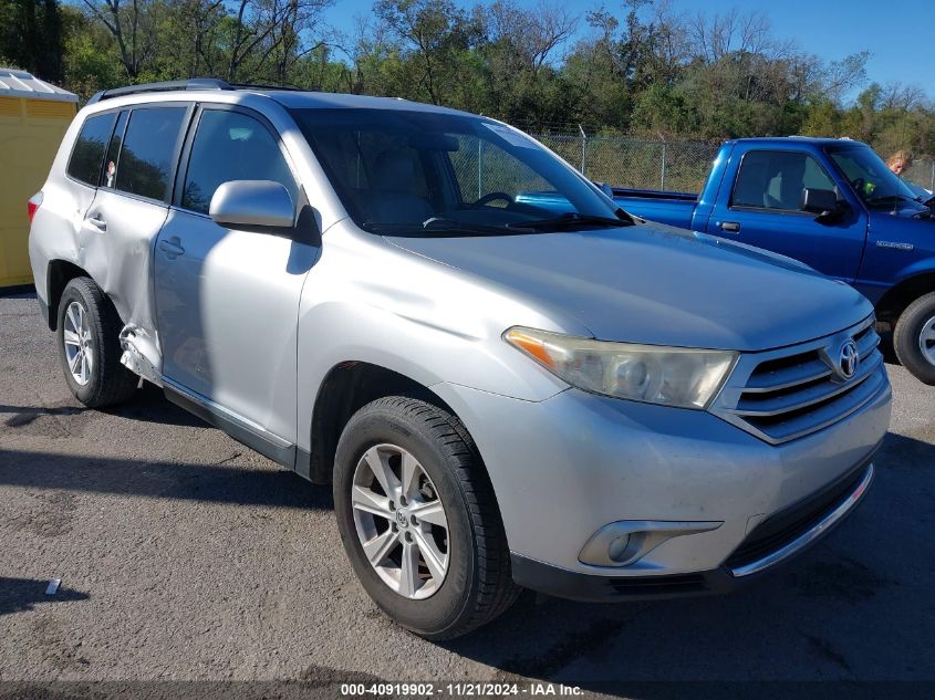 2013 Toyota Highlander Base Plus V6 VIN: 5TDZK3EH1DS138568 Lot: 40919902