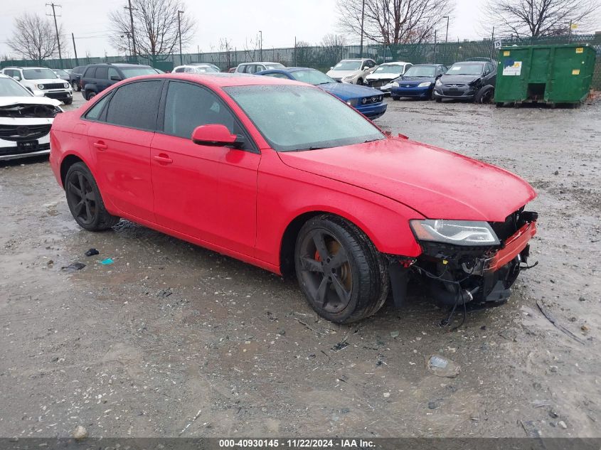 2010 Audi A4 2.0T Premium VIN: WAUFFAFL5AN066559 Lot: 40930145