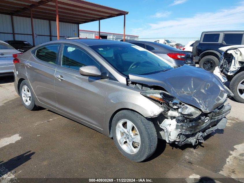 2015 Hyundai Elantra Se VIN: 5NPDH4AE2FH573229 Lot: 40930269