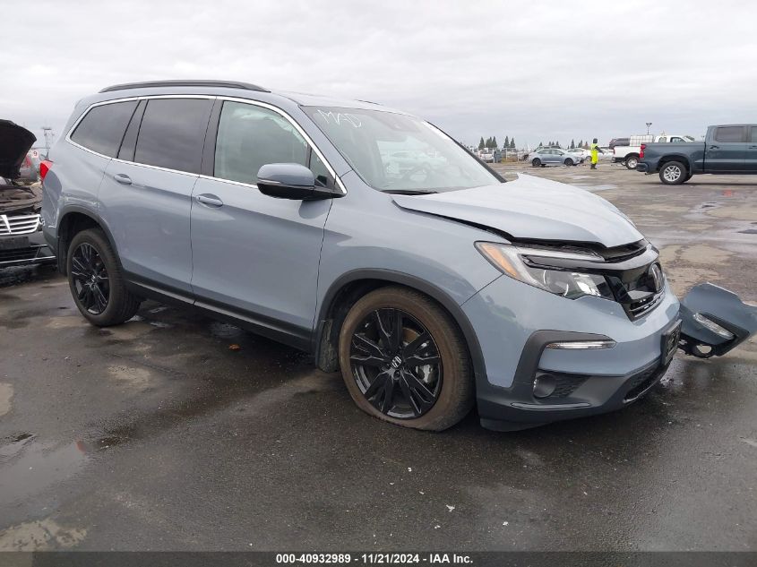 2022 Honda Pilot Awd Special Edition VIN: 5FNYF6H28NB071921 Lot: 40932989