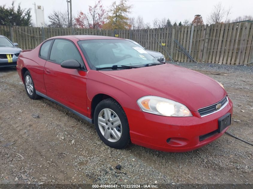 2007 Chevrolet Monte Carlo Ls VIN: 2G1WJ15KX79389763 Lot: 40948841