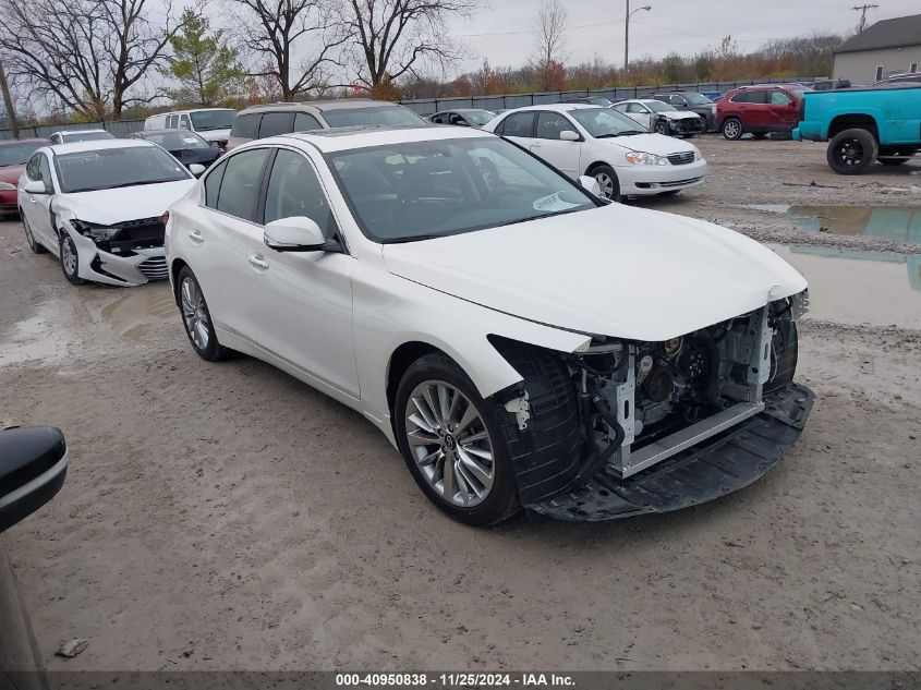 2021 Infiniti Q50 Luxe Awd VIN: JN1EV7BR0MM753606 Lot: 40950838