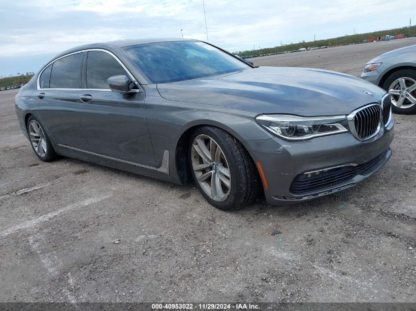 2017 BMW 750I VIN: WBA7F0C53HGM21456 Lot: 40953022