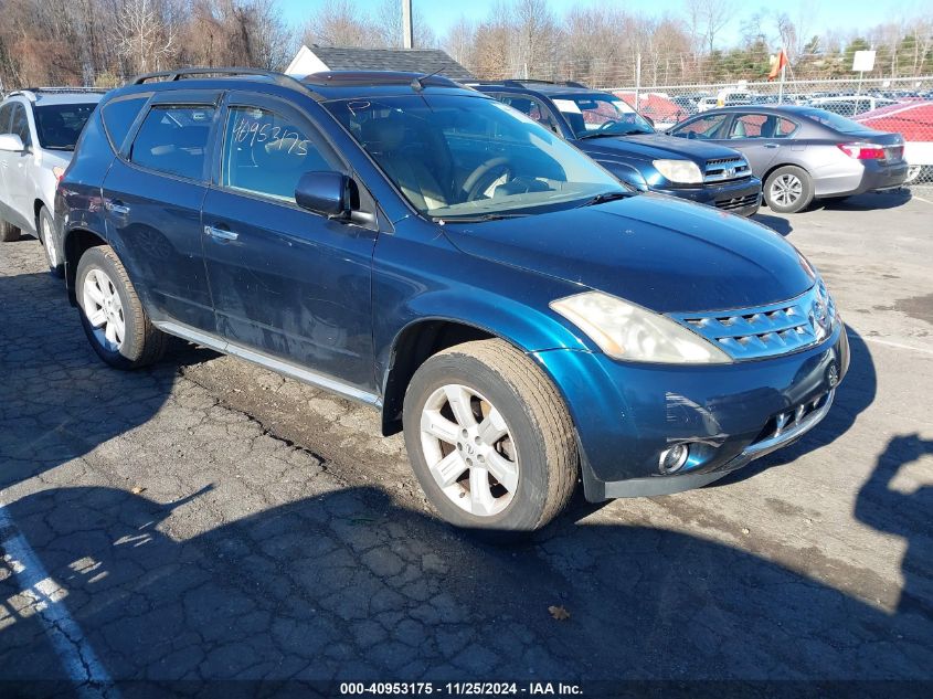 2007 Nissan Murano Sl VIN: JN8AZ08W17W656514 Lot: 40953175