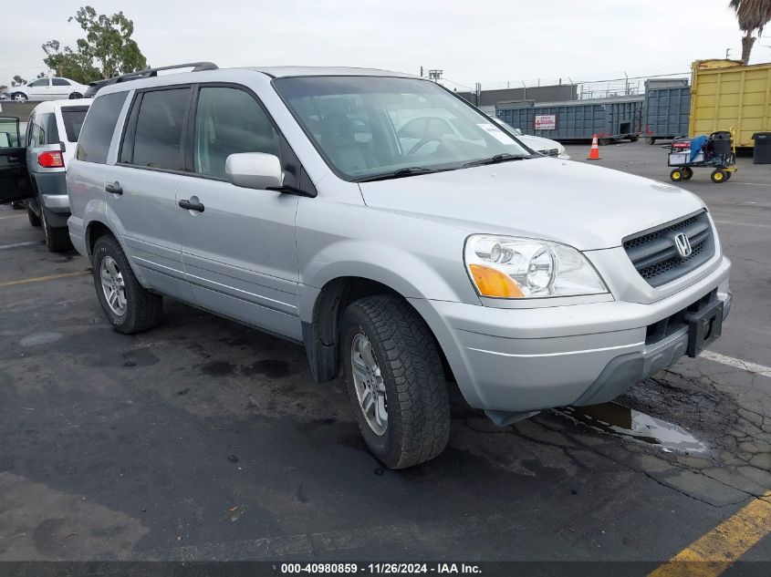 2005 Honda Pilot Ex-L VIN: 2HKYF18645H547640 Lot: 40980859