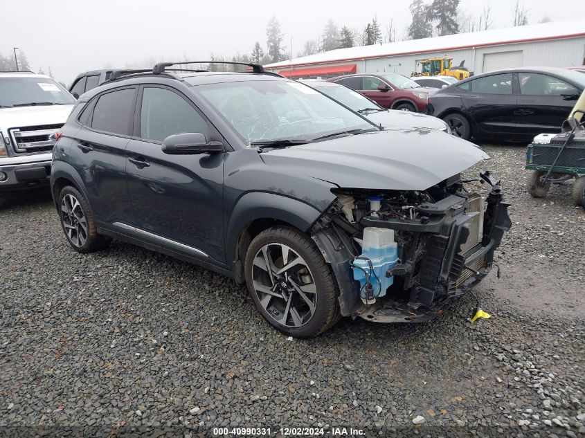 2022 Hyundai Kona Limited VIN: KM8K5CA34NU827242 Lot: 40990331