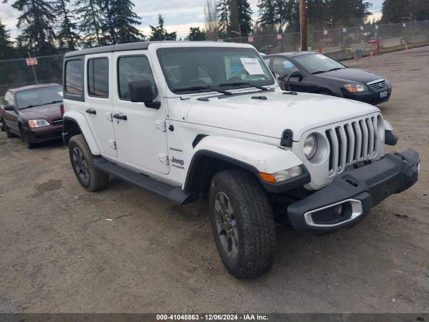 2020 Jeep Wrangler Unlimited Sahara 4X4 VIN: 1C4HJXEG5LW261480 Lot: 41045863