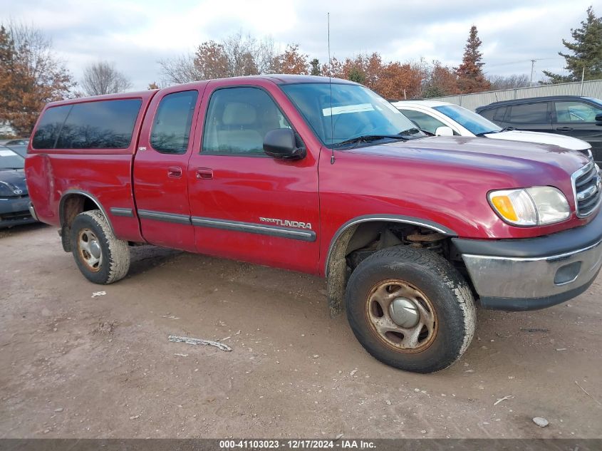 2000 Toyota Tundra Sr5 VIN: 5TBBN4417YS083738 Lot: 41103023