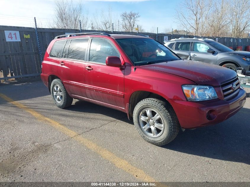 2006 Toyota Highlander V6 VIN: JTEEP21A660171697 Lot: 41144338