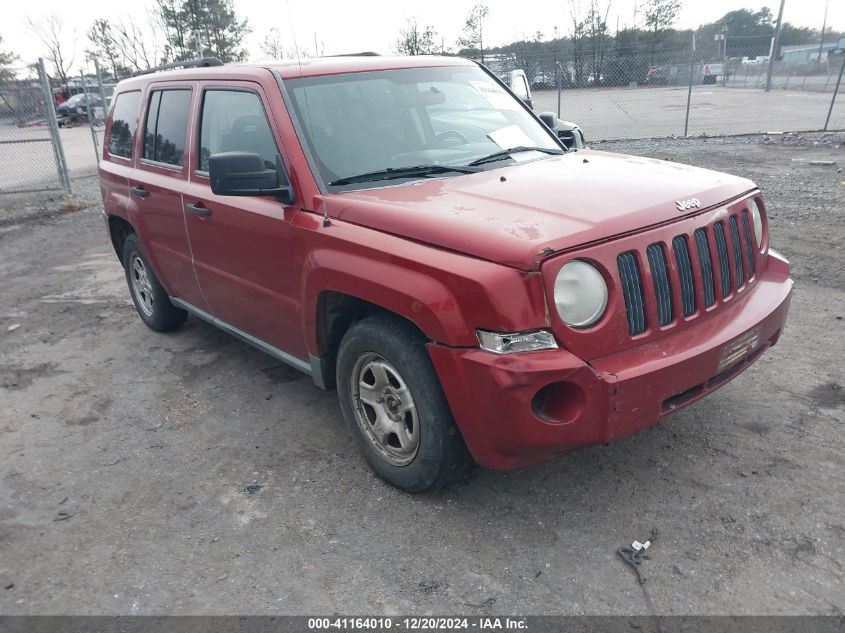 2008 Jeep Patriot Sport VIN: 1J8FT28W78D534678 Lot: 41164010