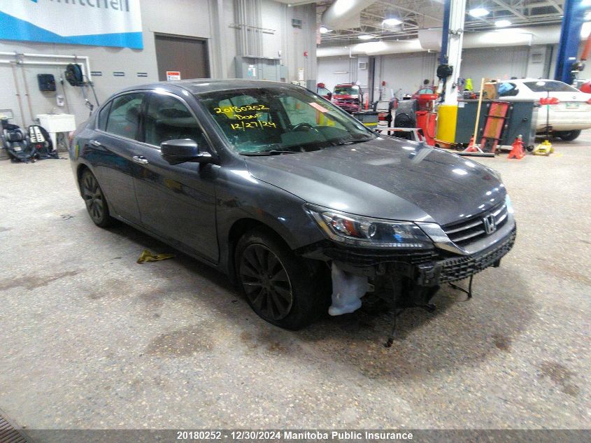 2013 Honda Accord Ex-L V6 VIN: 1HGCR3F86DA801891 Lot: 20180252