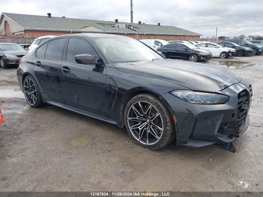 2021 BMW M3 VIN: WBS33AY0XMFK64143 Lot: 12167824