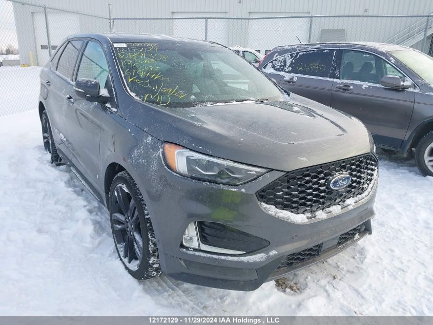 2019 Ford Edge St VIN: 2FMPK4AP3KBB91308 Lot: 12172129