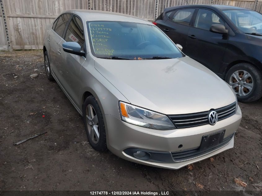 2012 Volkswagen Jetta Tdi VIN: 3VWDL7AJ0CM122204 Lot: 12174778