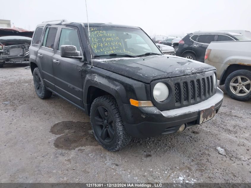 2016 Jeep Patriot VIN: 1C4NJRAB2GD771649 Lot: 12175381