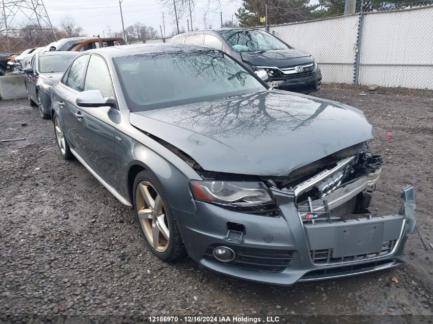 2012 Audi S4 VIN: WAUFGCFL4CA080861 Lot: 12186970