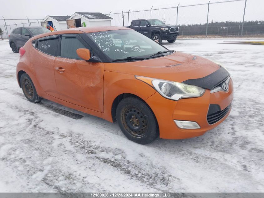 2013 Hyundai Veloster VIN: KMHTC6AD5DU089633 Lot: 12189828